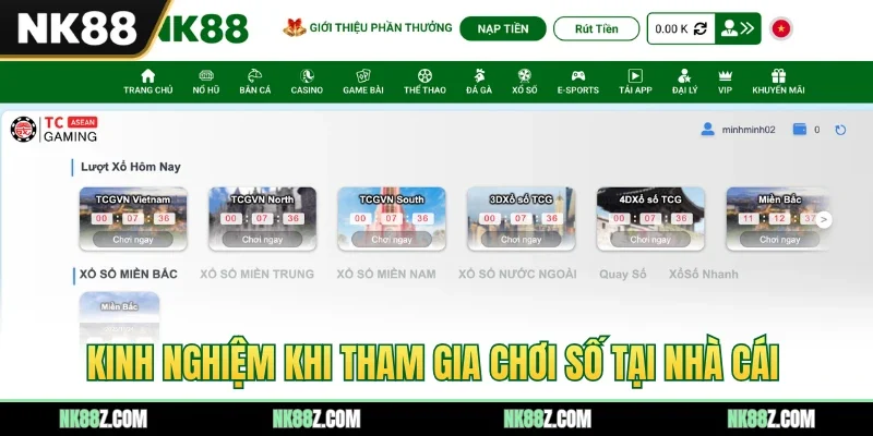Kinh nghiệm khi tham gia chơi số tại nhà cái